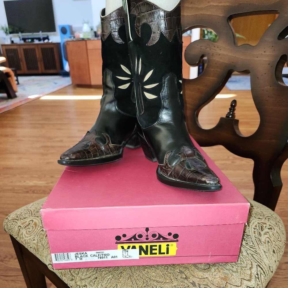 VANELI Women’s Jeska Black Calf/TMO Casual Calf Boot